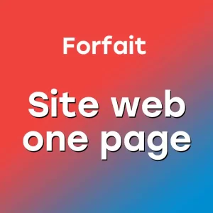 Site web one page
